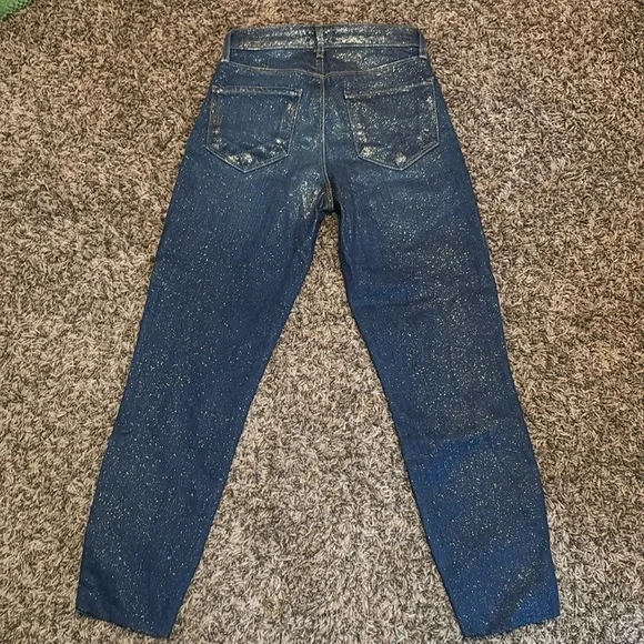 L’AGENCE El Matador Fremont women’s Glitter Coated skinny Jeans 23 NWOT - Picture 3 of 8